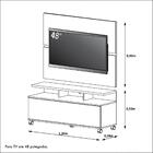 Rack Com Painel Home Buzios 1,2 M Para Tv 48"