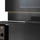 Rack Com Painel Horizon 2.2 Com Led Preto - Moveisaqui