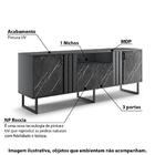 Rack Com Painel Juruá Para Tv De Até 60 - Preto/cinza