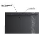 Rack Com Painel Juruá Para Tv De Até 60 - Preto/cinza