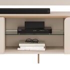 Rack Com Painel Led 100% Mdf Curvo Para Tv Até 75 Polegadas 1