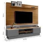 Rack Com Painel London Para Tv Até 75” - Móveis Luapa