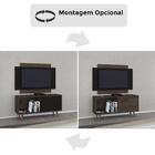 Rack Com Painel Málaga Home Tv Até 50 Polegadas Sala De Estar