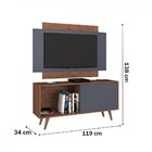 Rack Com Painel Málaga Para Tv Até 50 Polegadas 1 Porta Freij