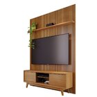 Rack Com Painel Mdf Frisado Para Tv Até 65 Polegadas 303cmx17