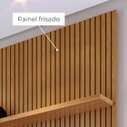 Rack Com Painel Mdf Frisado Para Tv Até 65 Polegadas 303cmx17