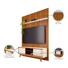 Rack Com Painel Mdf Frisado Para Tv Até 65 Polegadas 303cmx17