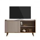 Rack Com Painel Mobler Alamo Porta Mdf Para Tv Até 60 Polegad