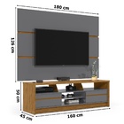 Rack Com Painel Palazzio Cinza/Freijó – Ej Móveis