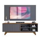 Rack Com Painel Para Sala 50 Polegadas Freijó Cinza Urbano Ro