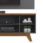 Rack Com Painel Para Sala 50 Polegadas Freijó Cinza Urbano Ro