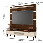 Rack Com Painel Para Tv 1.6 Arqueon B03 Palisandro/off White