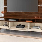 Rack Com Painel Para Tv 1.6 Arqueon B03 Palisandro/off White