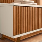 Rack Com Painel Para Tv 211cm Gen M20 Cinamomo Mel/off White