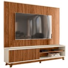 Rack Com Painel Para Tv 211cm Gen M20 Cinamomo Mel/off White