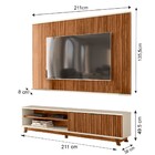 Rack Com Painel Para Tv 211cm Gen M20 Cinamomo Mel/off White