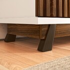 Rack Com Painel Para Tv 211cm Gen M20 Palisandro/branco - Mpo