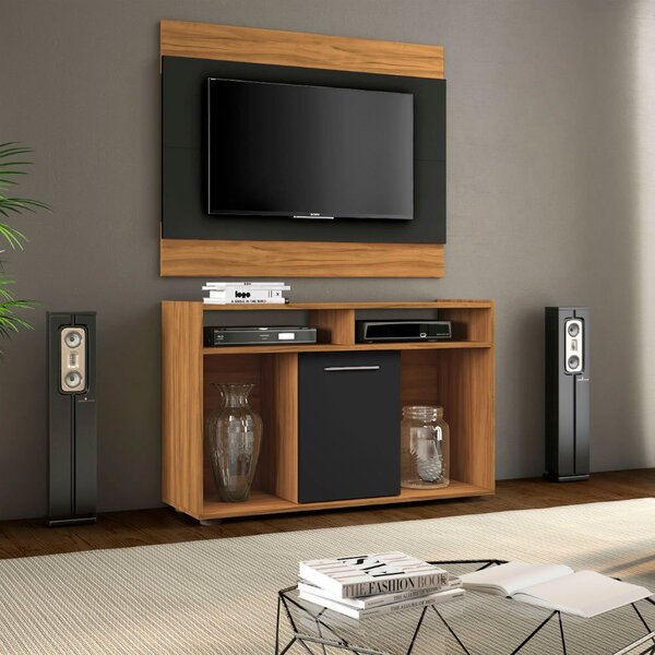 Rack Com Painel Para Tv 43 Polegadas 1 Porta Show Notável Móv