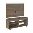 Rack Com Painel Para Tv 47 Polegadas Cross 120 Cm Canela