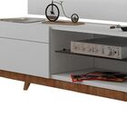 Rack Com Painel Para Tv 55 Polegadas Branco Classic 2g 1.8 Co