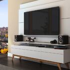 Rack Com Painel Para Tv 55 Polegadas Branco Classic +3g 1.8 -