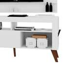 Rack Com Painel Para Tv 55 Polegadas Dinamarca Branco