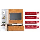 Rack Com Painel Para Tv 55 Polegadas Donna Para Sala De Estar