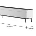 Rack Com Painel Para Tv 60 Polegadas Branco Classic 3g 2.2 Co