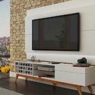 Rack Com Painel Para Tv 60 Polegadas Branco Classic Ad 2.2 Co