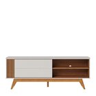 Rack Com Painel Para Tv 70 Polegadas Otawa E Leme Porta Desli