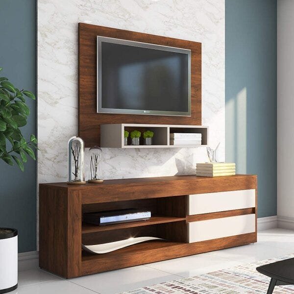 Rack Com Painel Para Tv Até 42 Polegadas Life Espresso Móveis