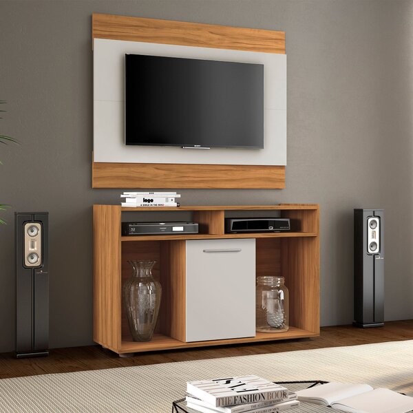 Rack Com Painel Para Tv Até 43 Polegadas Show Freijó Trend/of