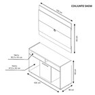 Rack Com Painel Para Tv Até 43 Polegadas Show Freijó Trend/of