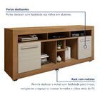Rack Com Painel Para Tv Até 46 Polegadas 2 Portas 7 Nichos Fi