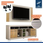 Rack Com Painel Para Tv Até 46 Polegadas 2 Portas 7 Nichos Fi