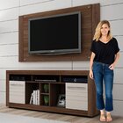 Rack Com Painel Para Tv Até 46 Polegadas 2 Portas 7 Nichos Fi