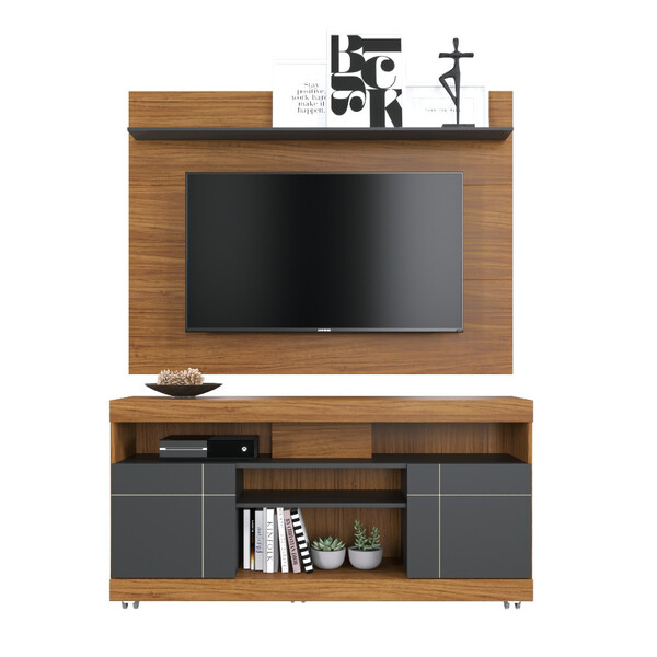 Rack Com Painel Para Tv Até 47 Polegadas 2 Portas Yara Maia C
