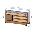 Rack Com Painel Para Tv Até 48 Polegadas Guaratuba Cinamomo/o