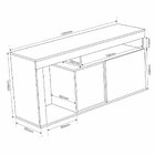 Rack Com Painel Para Tv Até 48 Polegadas Lavanda Espresso Móv