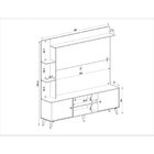 Rack Com Painel Para Tv Até 50 Polegadas Retrô 2 Portas Quidi