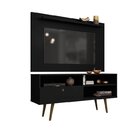 Rack Com Painel Para Tv Até 50 Polegadas Retrô Palas Espresso