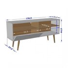 Rack Com Painel Para Tv Até 50 Polegadas Retrô Palas Espresso