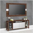 Rack Com Painel Para Tv Até 55 Pol. 2 Portas Az1017 Nogal/bra