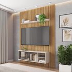 Rack Com Painel Para Tv Até 55 Polegadas 1 Porta Illusion Cae