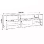 Rack Com Painel Para Tv Até 55 Polegadas 1 Porta Jhon Seda/of
