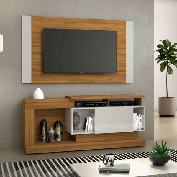 Rack Com Painel Para Tv Até 55 Polegadas 1 Porta Nt1065 Notáv