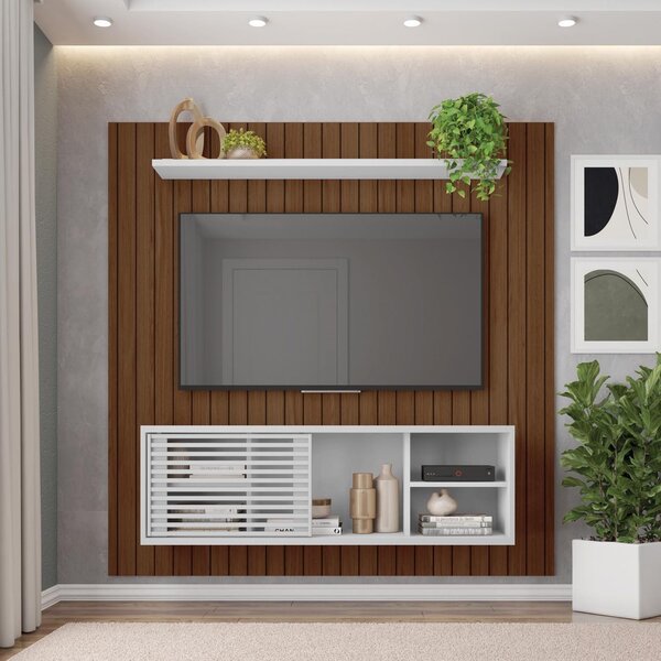 Rack Com Painel Para Tv Até 55 Polegadas 1 Porta Origem Caemmun Havana ...