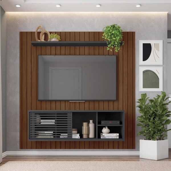 Rack Com Painel Para Tv Até 55 Polegadas 1 Porta Origem Caemmun Havana ...