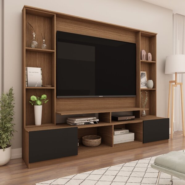 Rack Com Painel Para Tv Até 55 Polegadas 2,1m 2 Portas Delfos