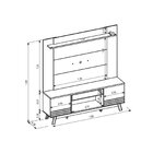 Rack Com Painel Para Tv Até 55 Polegadas 2 Portas Colorado Tu